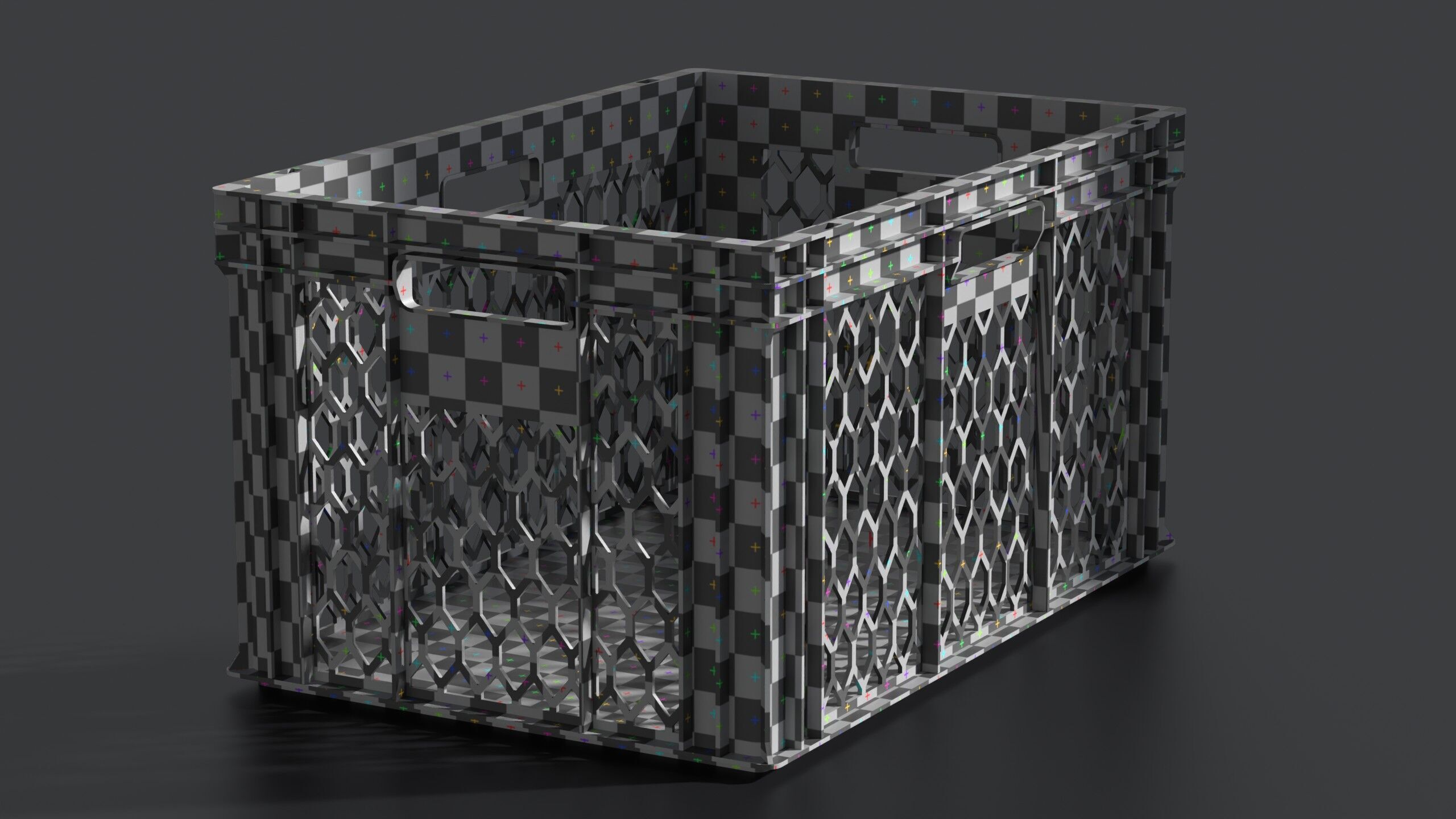 Plastic Crate 002 XL 3D model_8