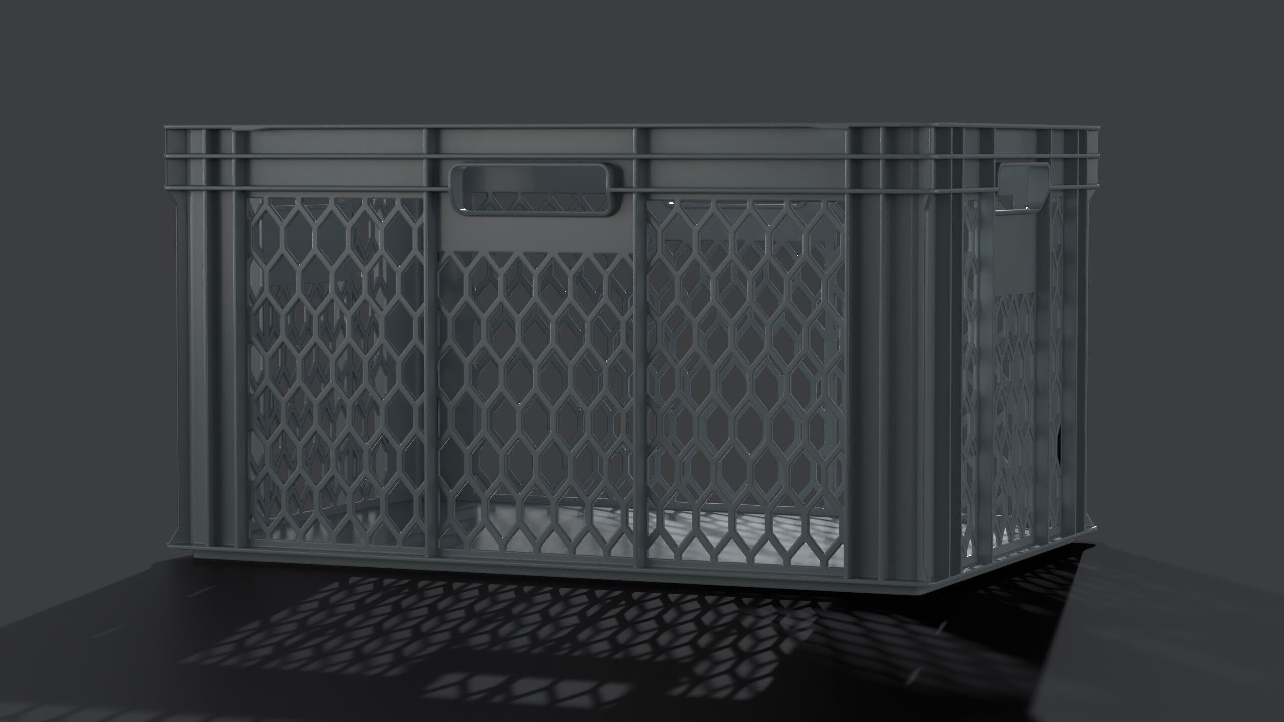 Plastic Crate 002 XL 3D model_1