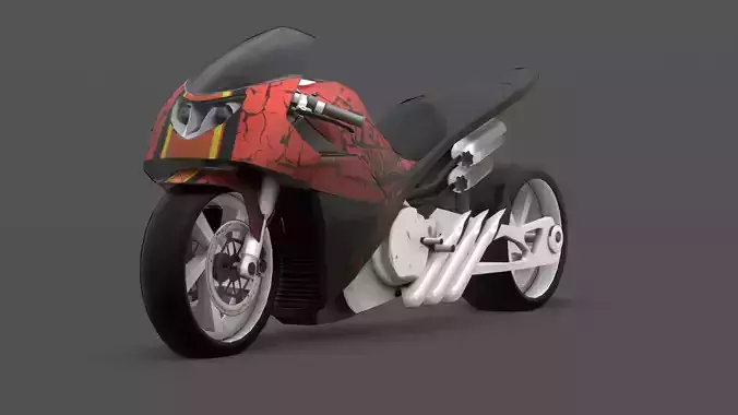 Canyon Carver  Concept Motorcycle 3D Model Low-poly 3D model