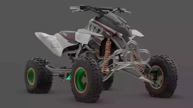Dakumoto 400 Compact Sport Bike 3D Model
