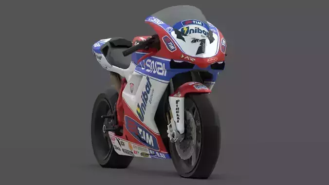 Ducati 1098R  Italian Superbike 3D Model