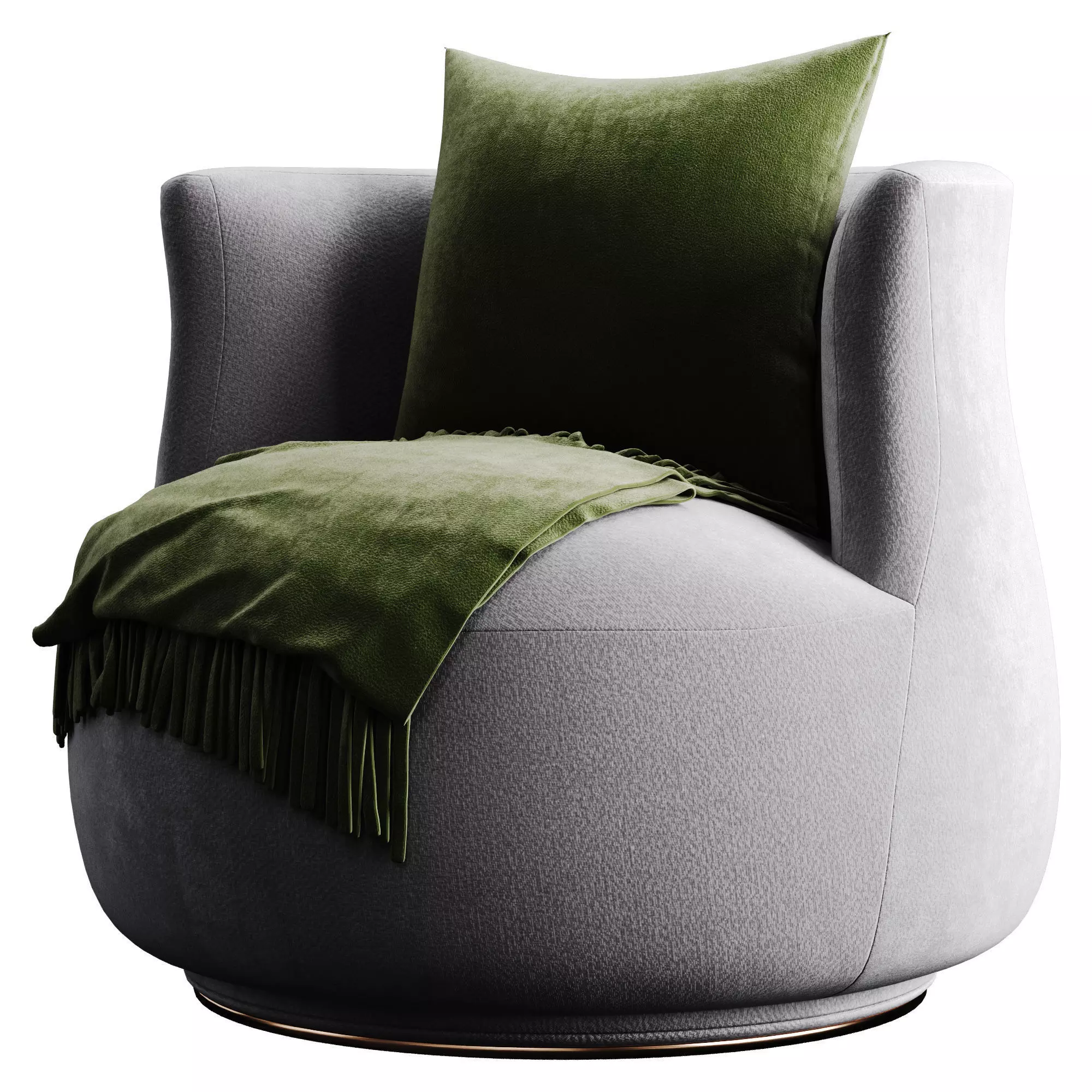 Opal Armchair Low-poly 3D model