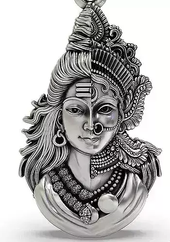 Ardhanarishvara Shiva Shakti Pendant 