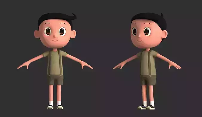 cartoon boy kid child