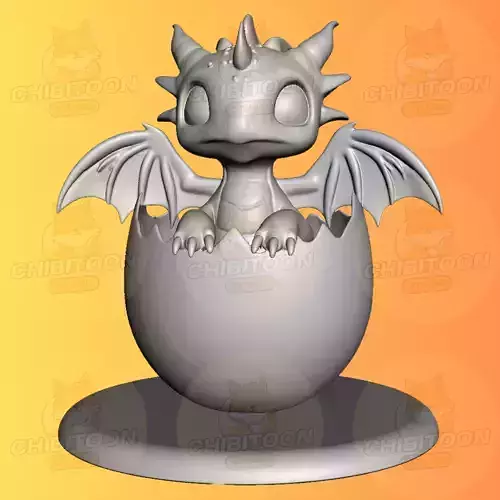 Axu Baby Dragon Hatchling Chibi Kawaii