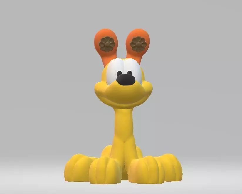cartoon dog 3D print model
