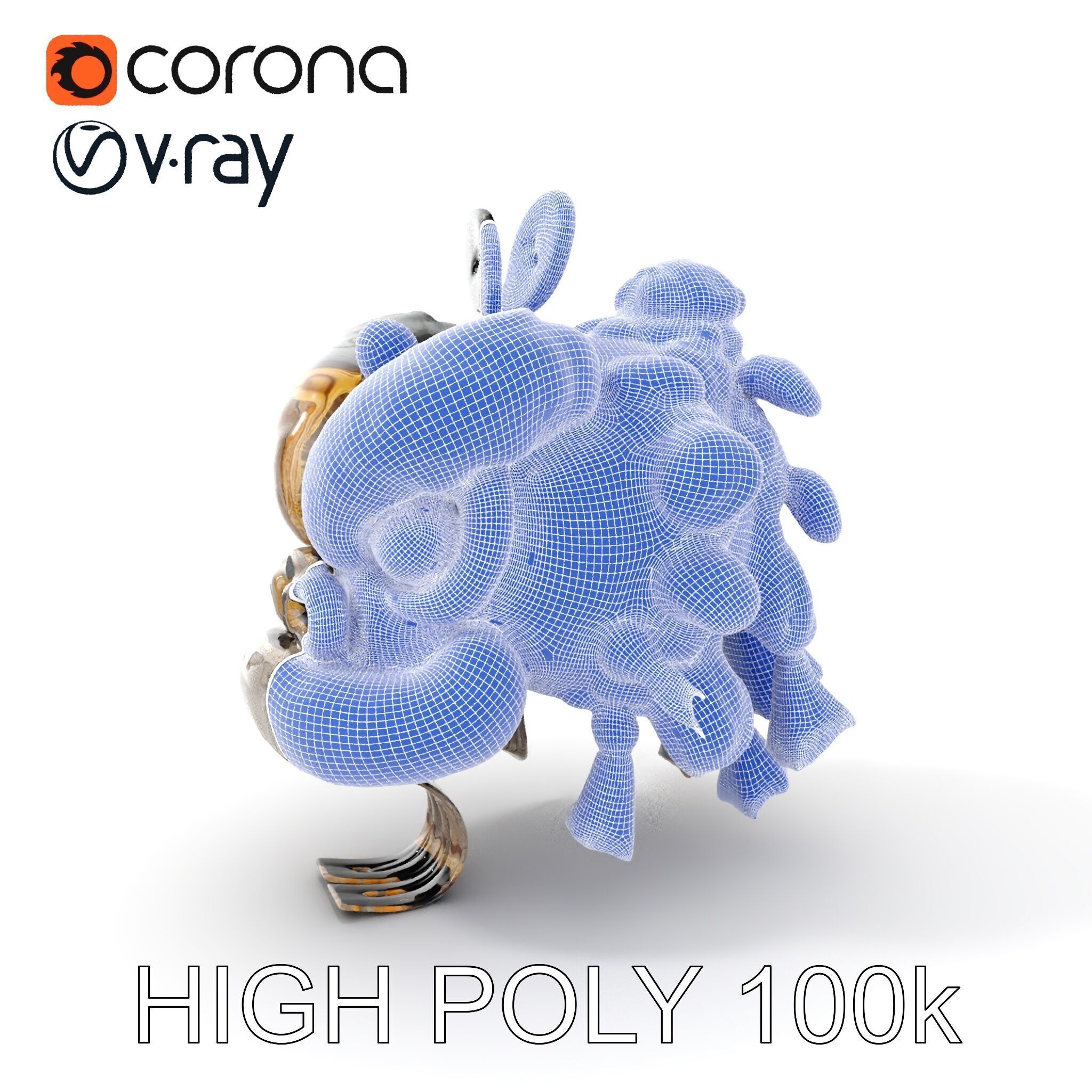 Wooden Birdhouse Model Pack Low-poly 3D model_4