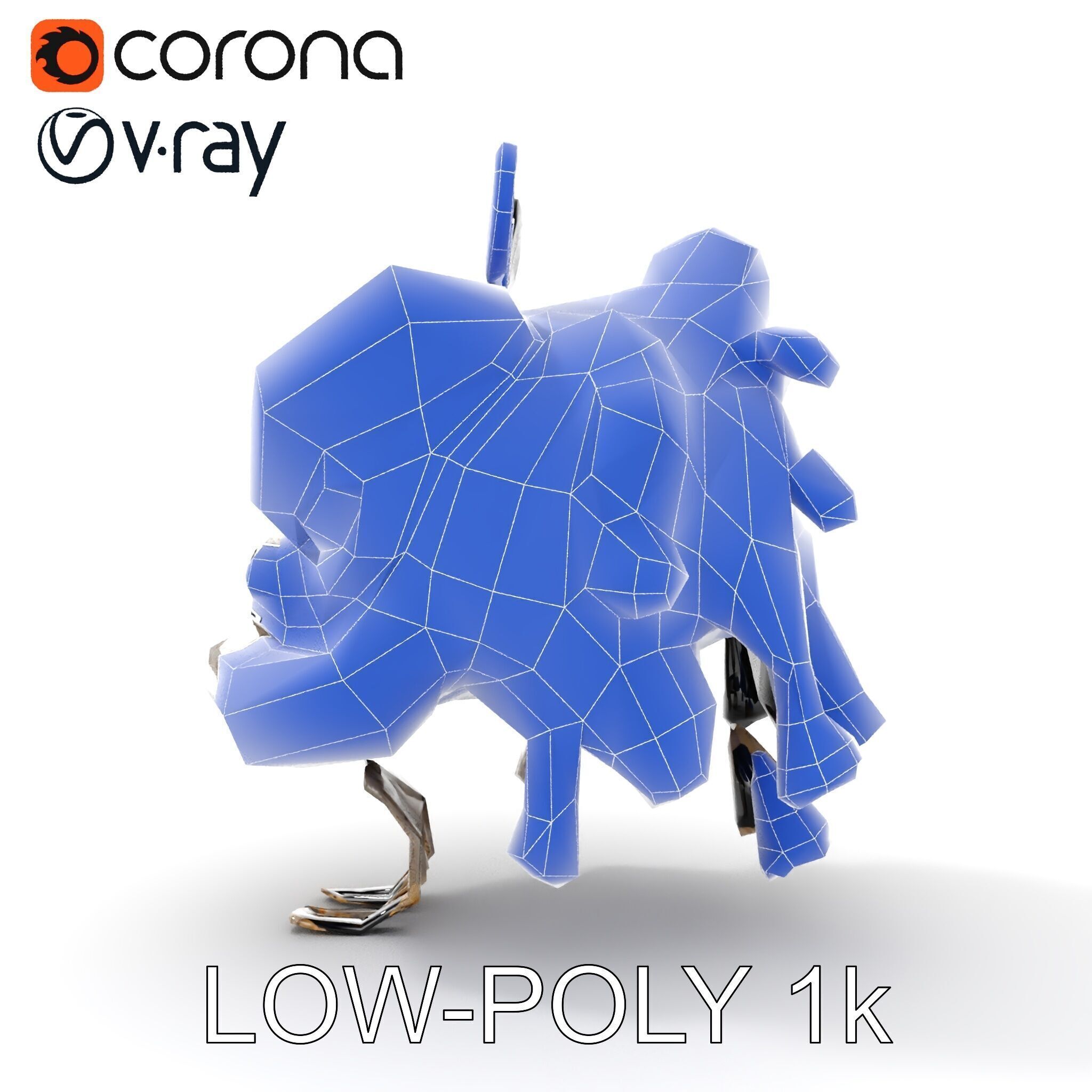 Wooden Birdhouse Model Pack Low-poly 3D model_31