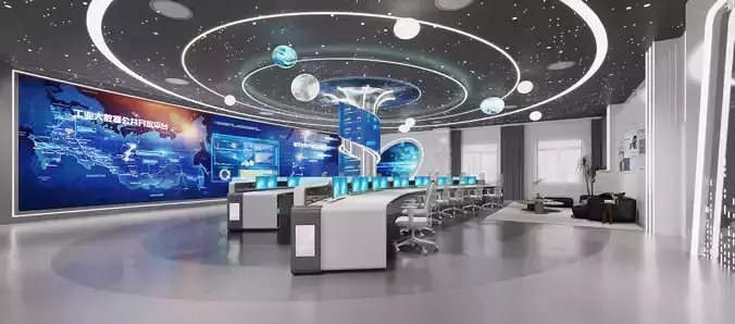 Sci-fi office 54 3D model