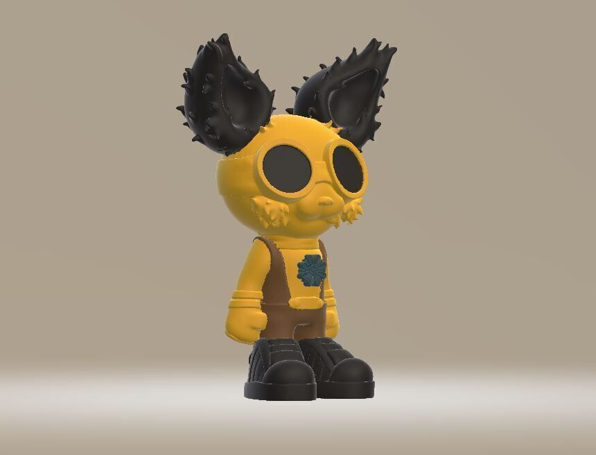 character stylized  3D print model_1