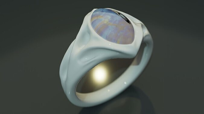 Ceramic Ring5-jewellery 3D model
