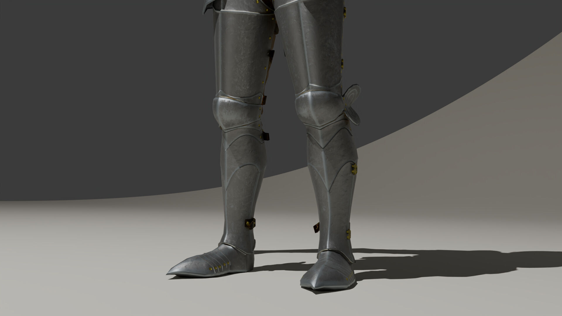 Ghotic Knight Low-poly 3D model_3