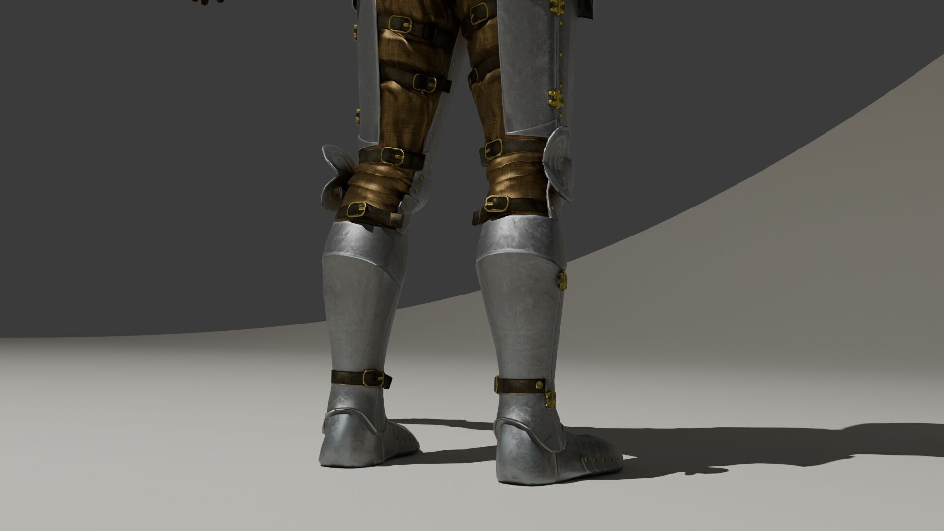 Ghotic Knight Low-poly 3D model_4