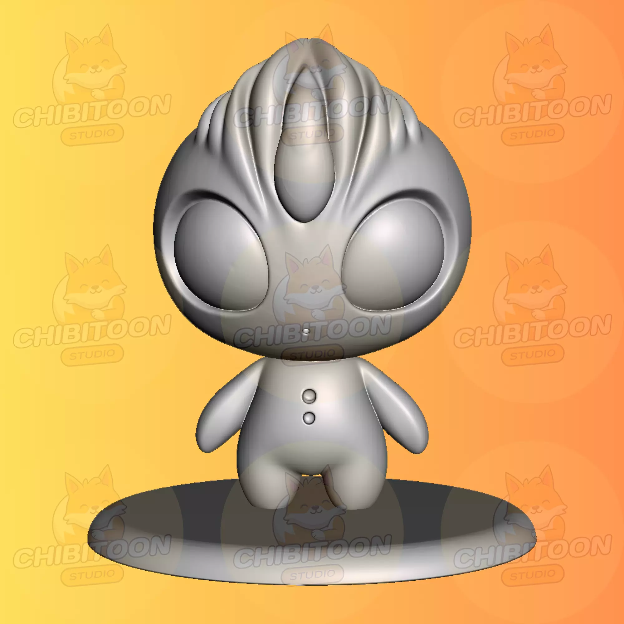 Zeta The Tiny Visitor from the Stars Chibi Kawaii 3D print model_0