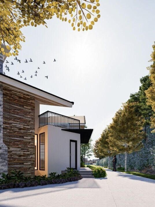 Modern House Exterior  3D model_13