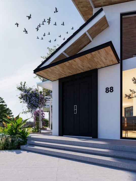 Modern House Exterior  3D model_16