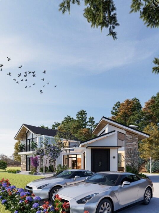 Modern House Exterior  3D model_23