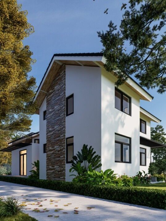 Modern House Exterior  3D model_21