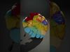 Vibrant Parachute Model Pack for Interactive Graphics Low-poly 3D model_2