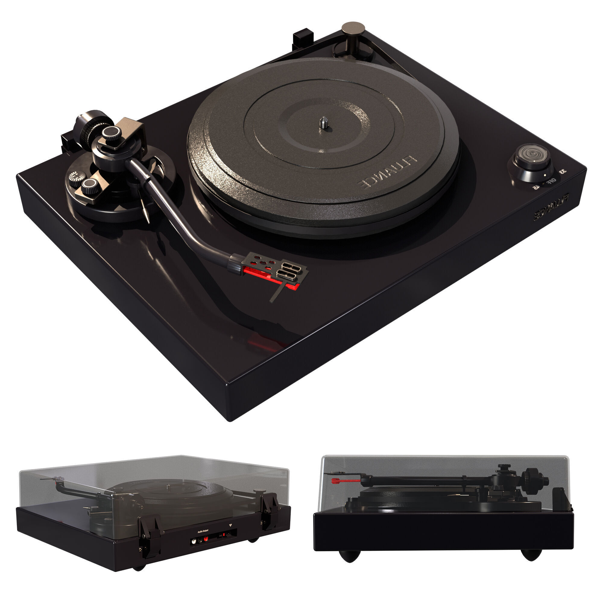 Record Player  3D model_1