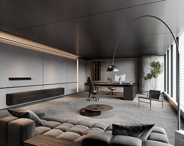  Office interior scene 56 3D model