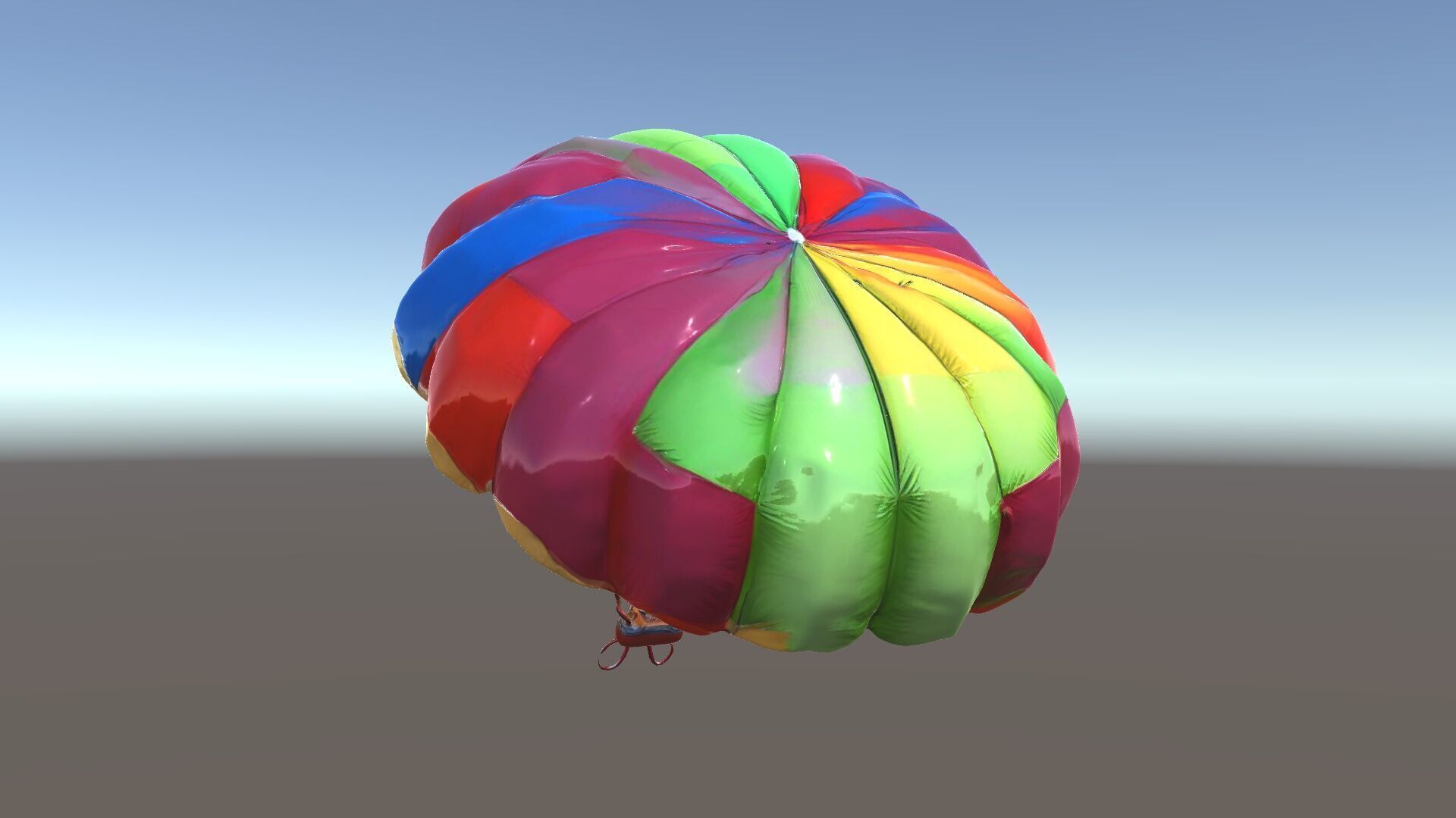 Colorful Parachute D Model Pack Low-poly 3D model_6