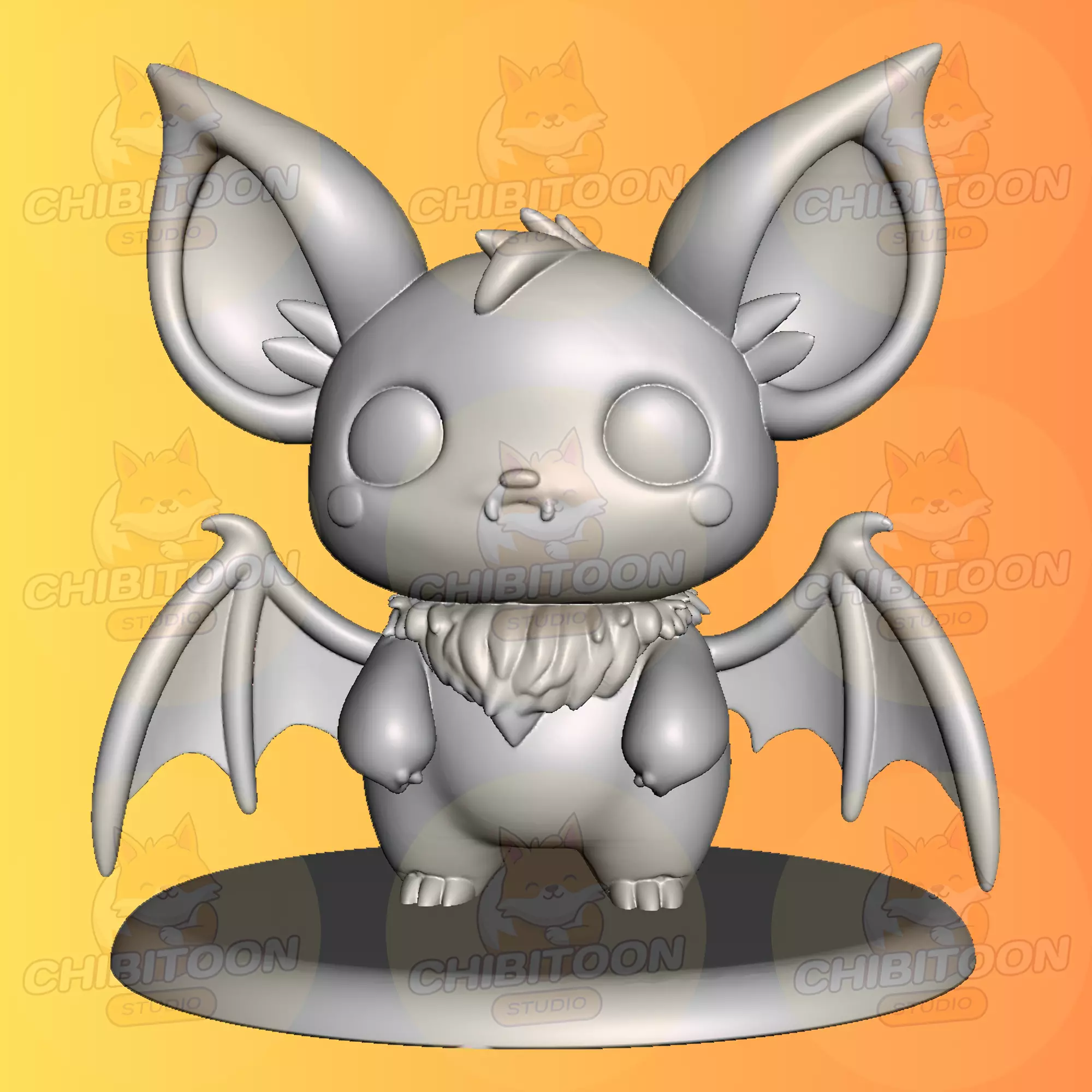 Zuzu The Dream Bat Chibi Kawaii 3D print model_0