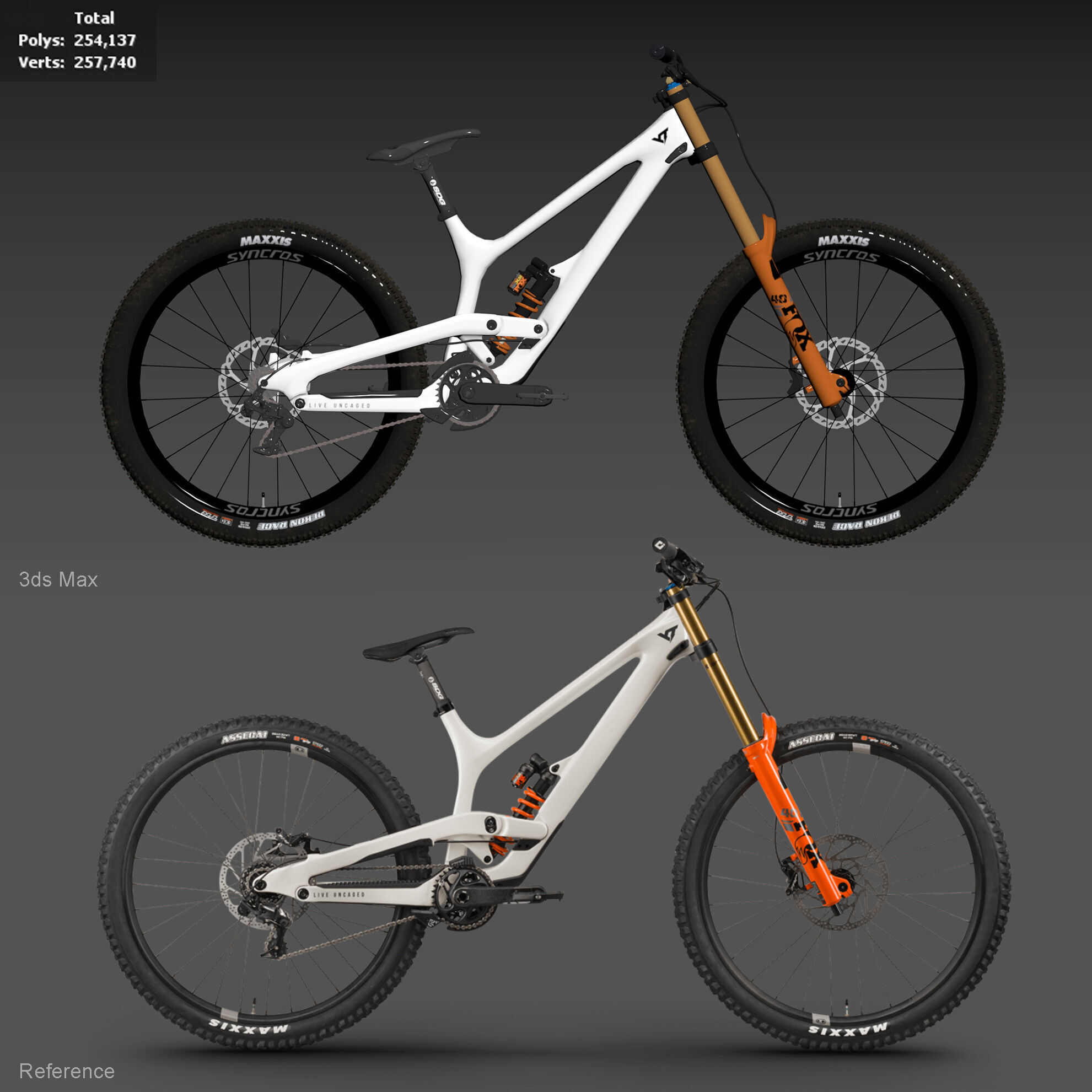 YT Industries TUES Low-poly 3D model_6