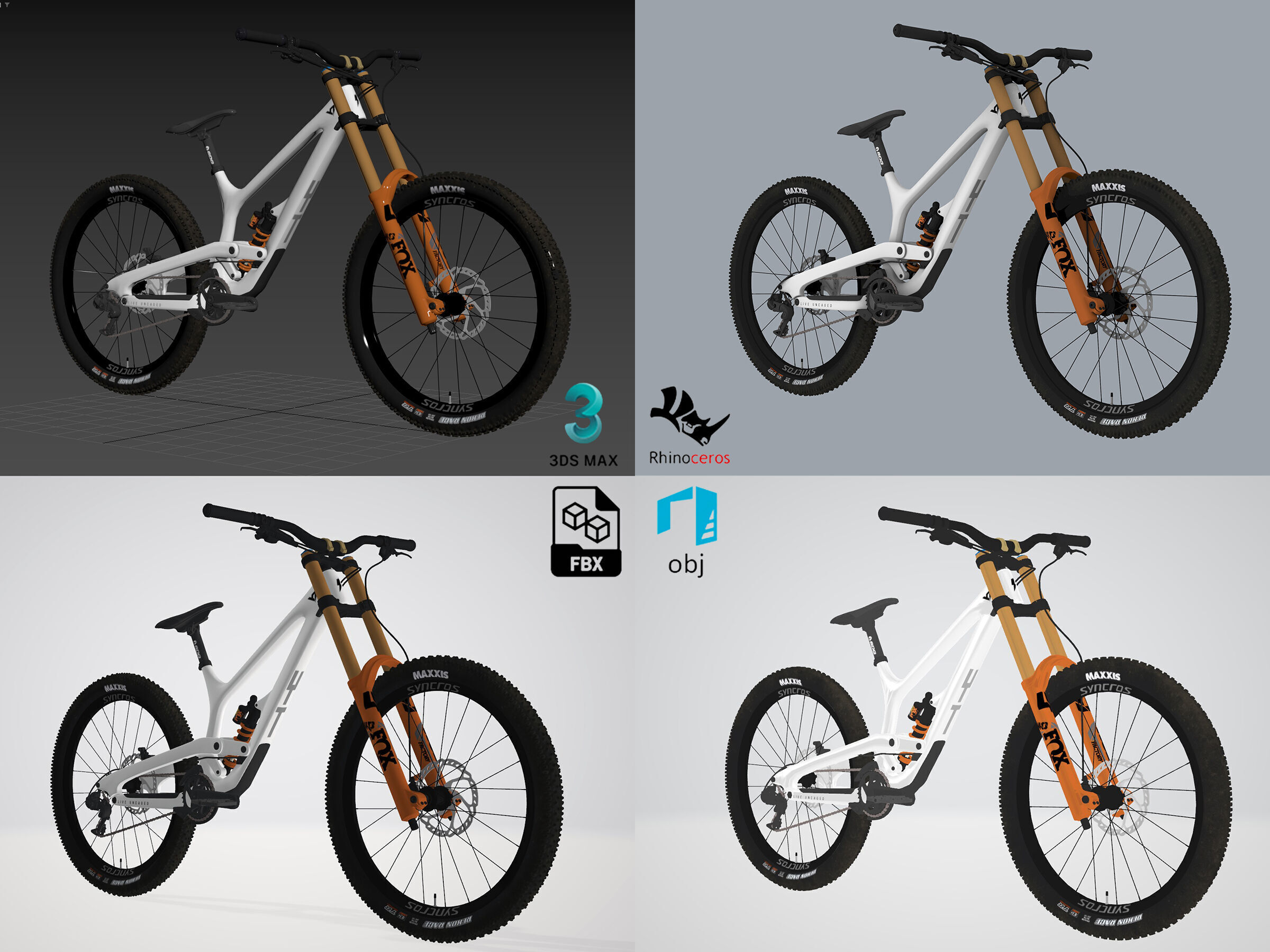 YT Industries TUES Low-poly 3D model_11