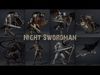Night Swordman Low-poly 3D model_1