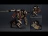 Night Swordman Low-poly 3D model_2