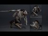 Night Swordman Low-poly 3D model_4