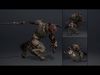 Night Swordman Low-poly 3D model_7
