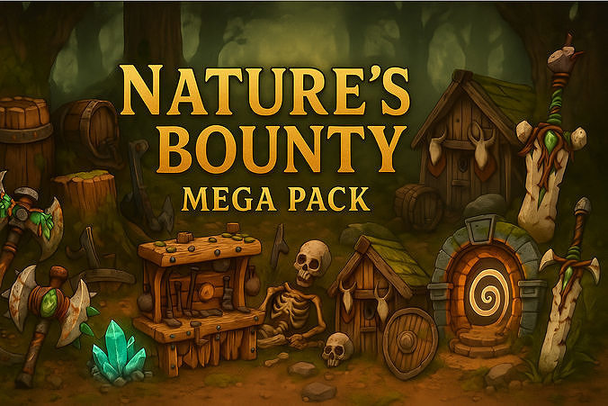 Natures Bounty Mega Pack Low-poly 3D model