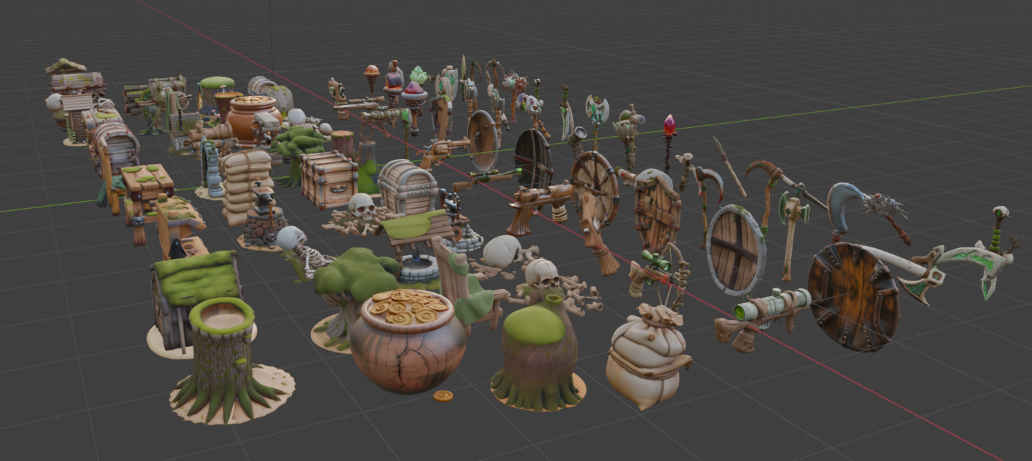 Natures Bounty Mega Pack Low-poly 3D model_9