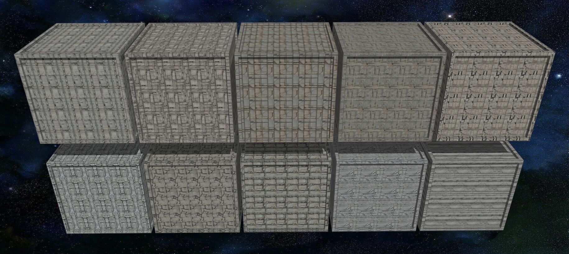 20 Seamless Sci-fi Panels - Rugged 3 Texture_2