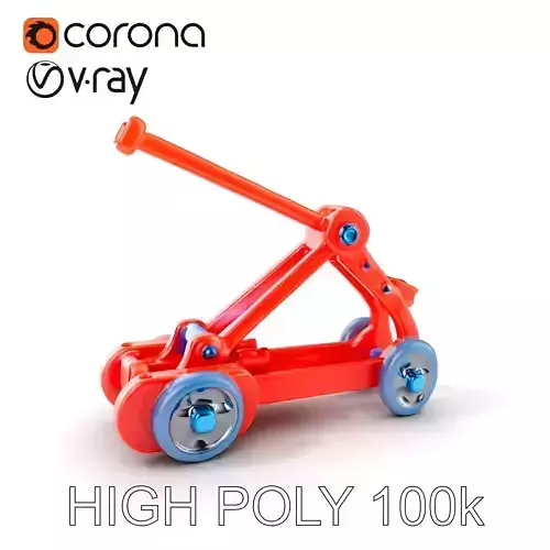 Toy Catapult Model Pack with Detailed Components