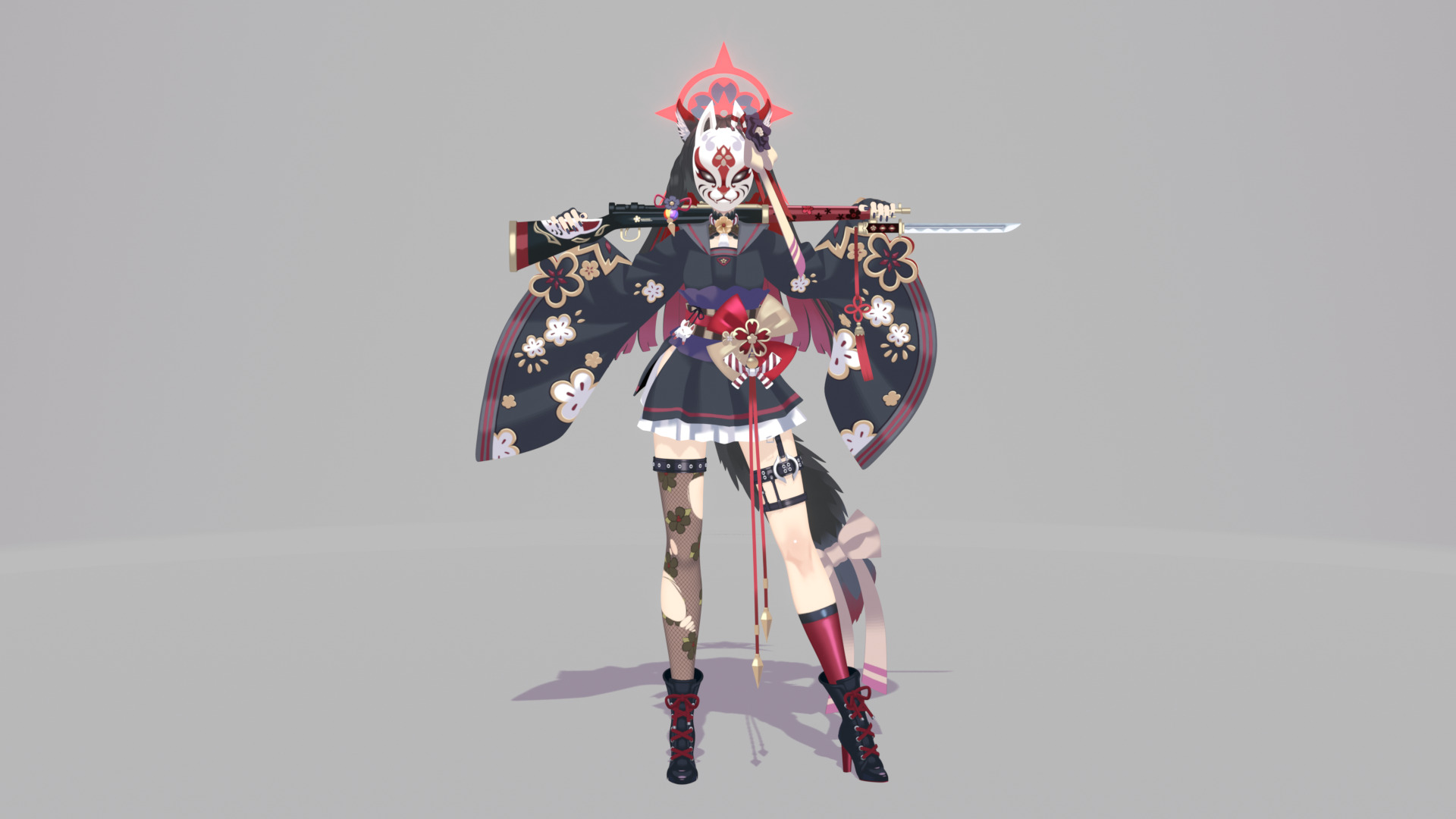 Kosaka Wakamo - Game Character 3D model  3D model_3