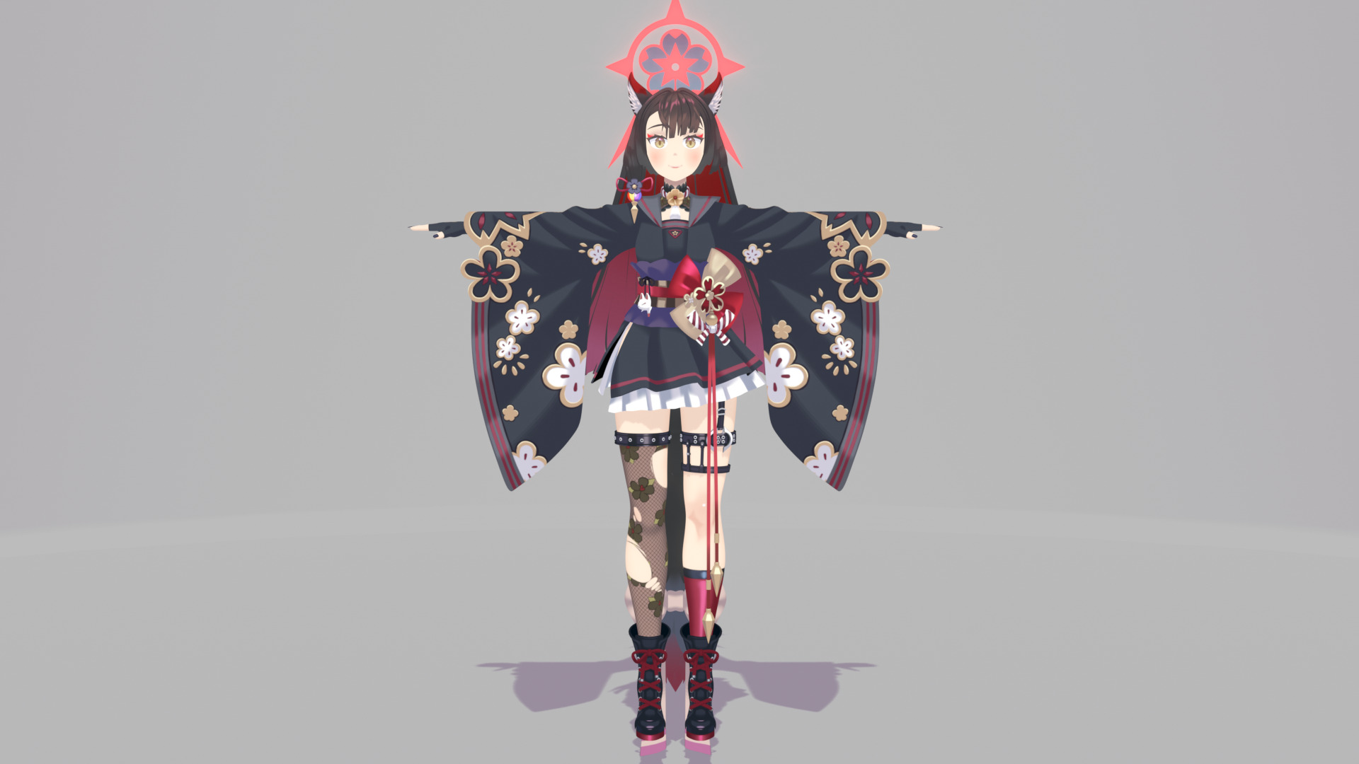 Kosaka Wakamo - Game Character 3D model  3D model_4