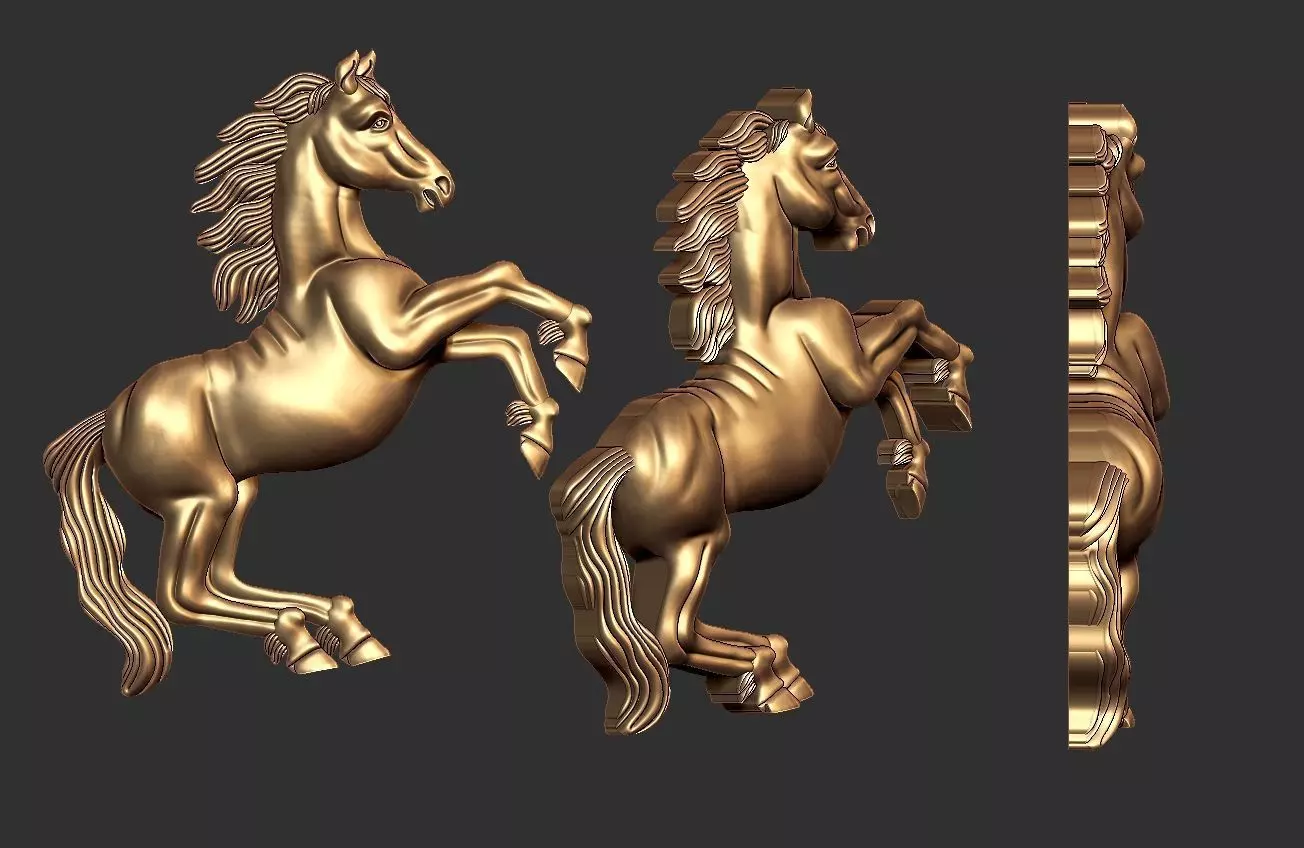 Horse Pendent  3D print model_0