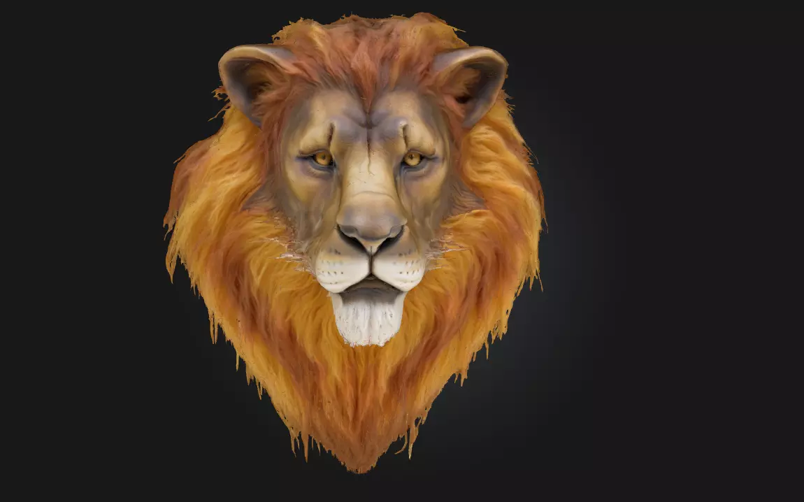 Majestic Mane Flowing Power and Regal Grace 3D model