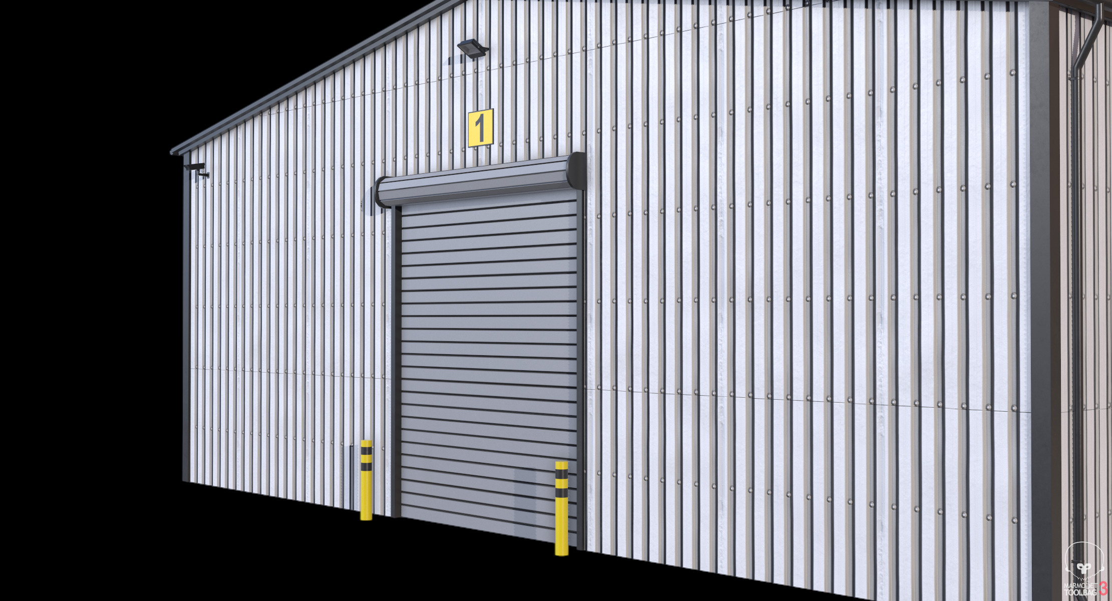 Industrial Building 6 Low-poly 3D model_18