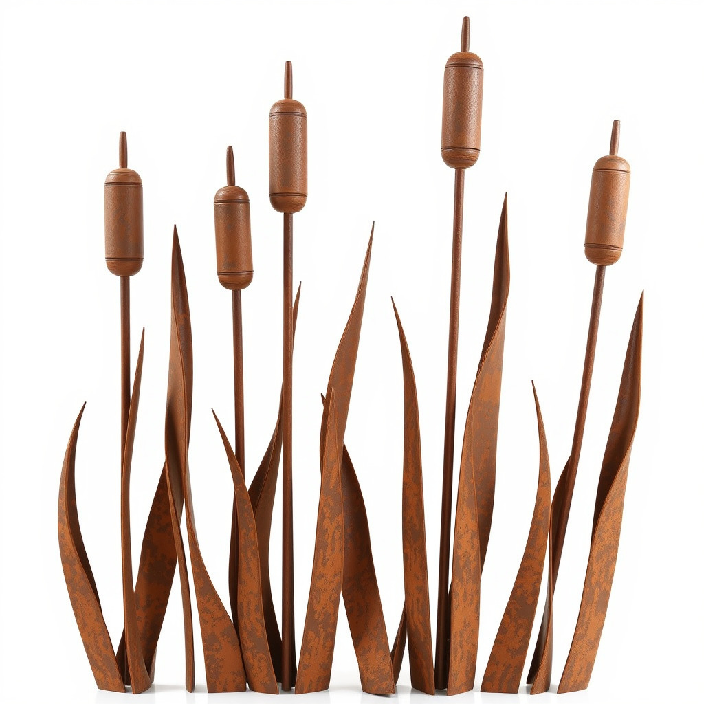 Rustic Cattail Reeds Model Pack Low-poly 3D model_3