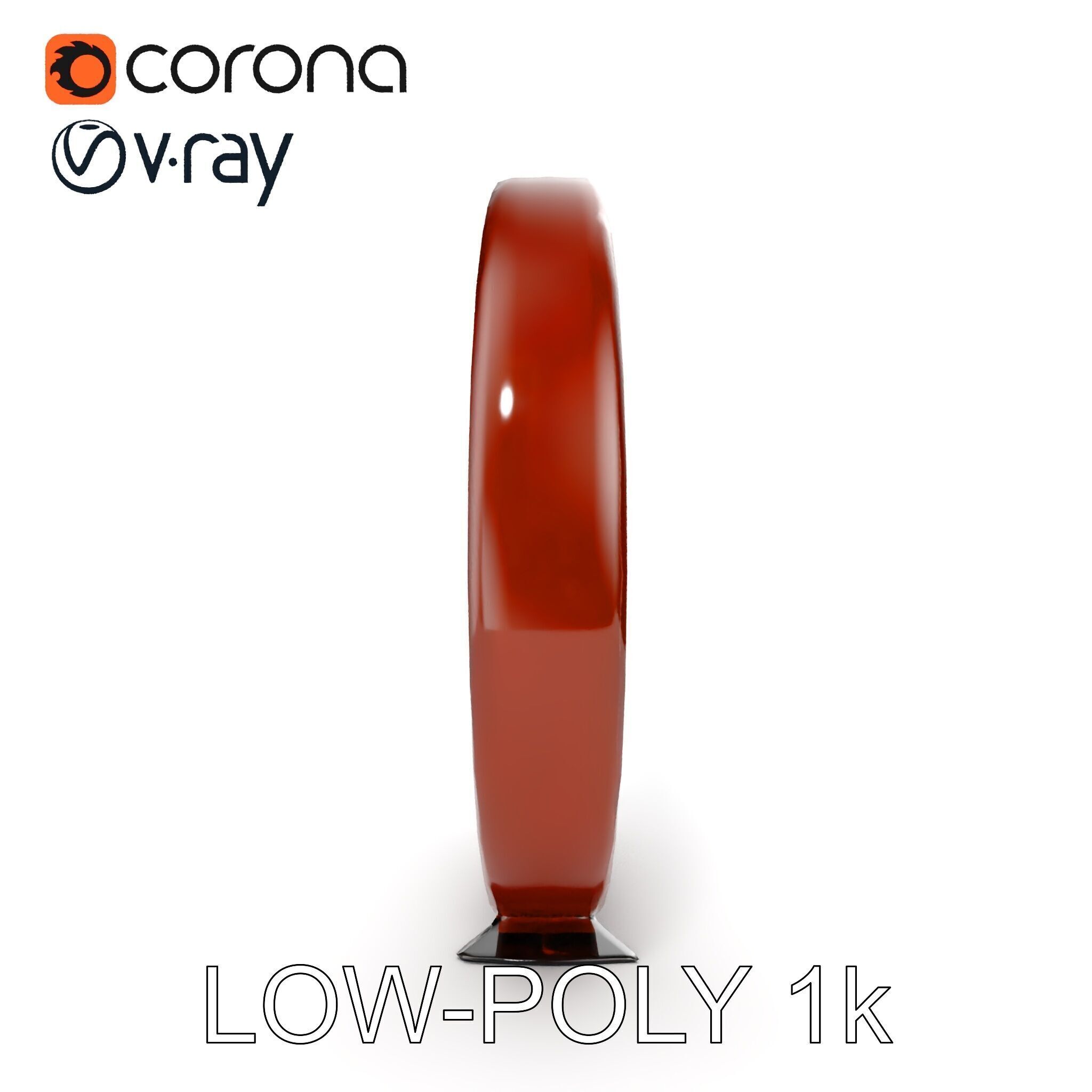 Abstract Metal Sculpture Model Pack Low-poly 3D model_21