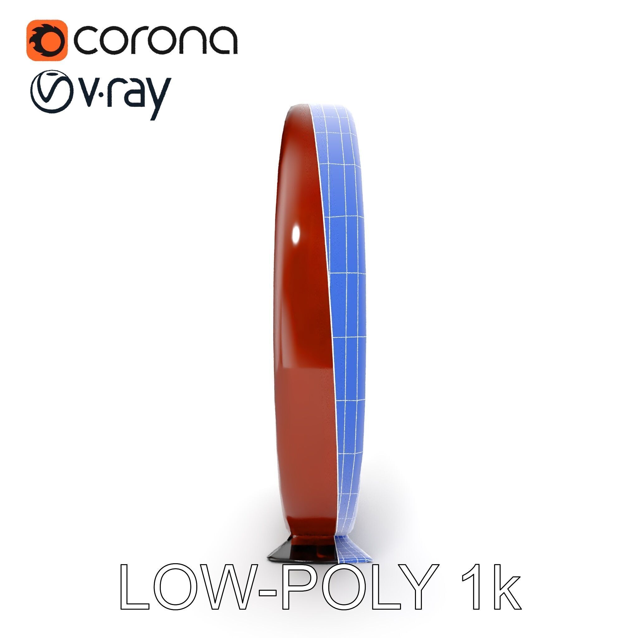 Abstract Metal Sculpture Model Pack Low-poly 3D model_29