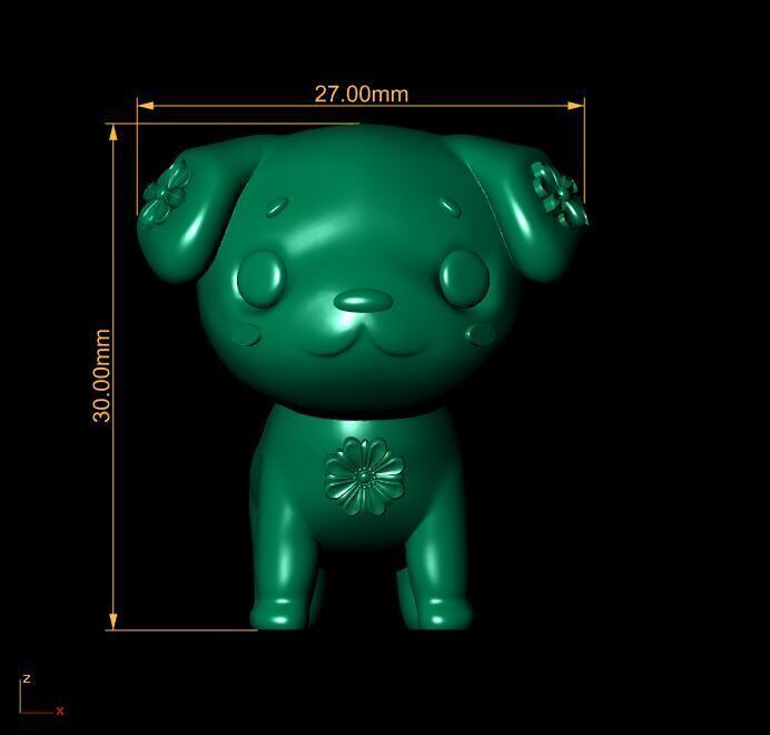 puppy cute dog 3D print model_3