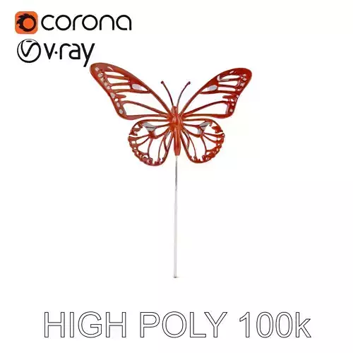 Butterfly Metal Art Model Pack