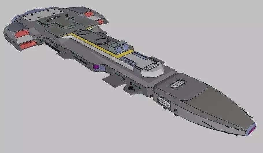 BC Chrobry - Space cruiser class Free 3D print model