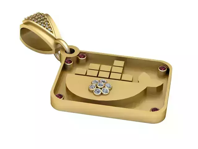 SQUAR PENDQANT  3D print model