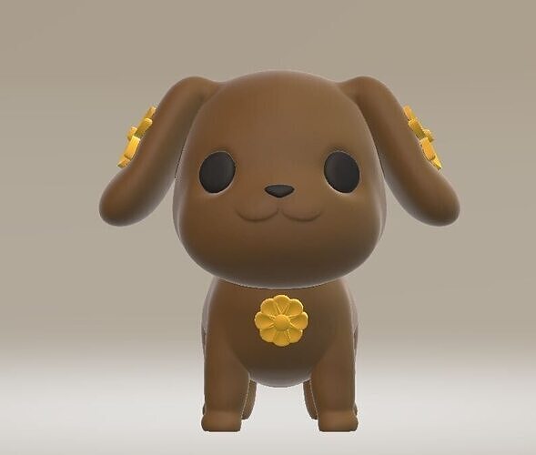 cute puppy model 3D print model